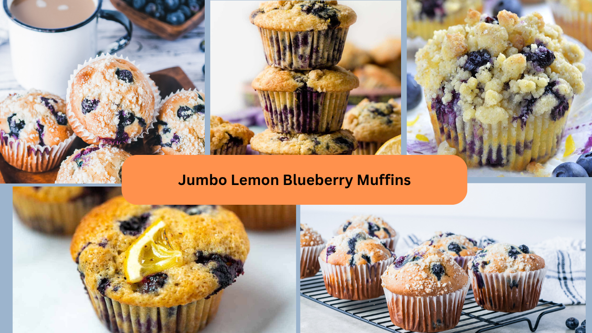 Jumbo Lemon Blueberry Muffins