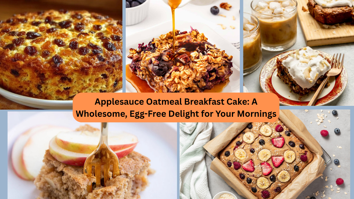 Applesauce Oatmeal Breakfast Cake: A Wholesome, Egg-Free Delight for Your Mornings